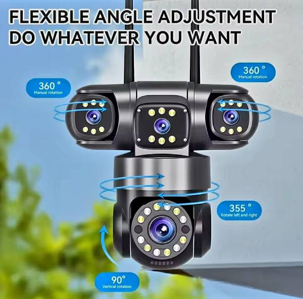 CAMARA EXTERIOR YMS4 WIFI 4 LENTES