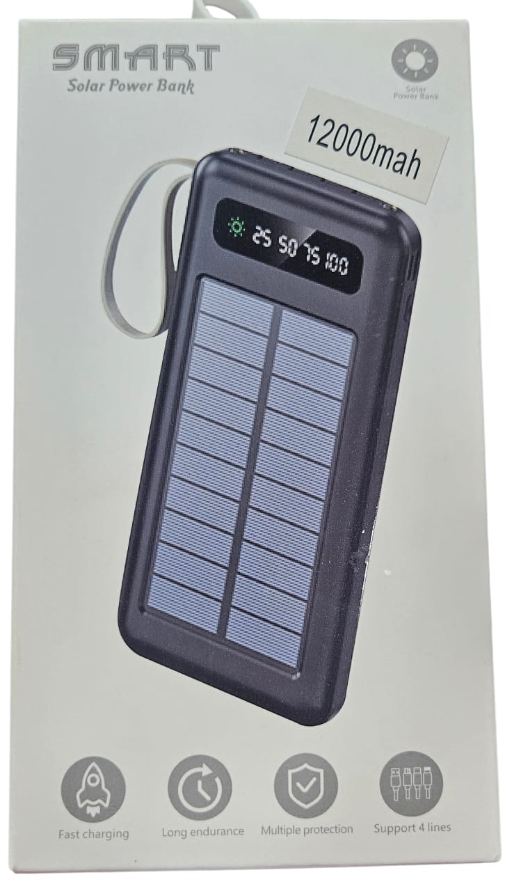 Power Bank Carga Solar 12000mAh