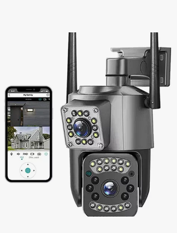 Camara Exterior Doble Lente Alta Definición